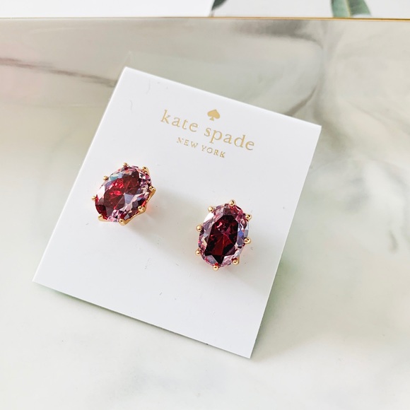 ❗️LAST1❗️Kate Spade Oval Crystal Earrings Lilac